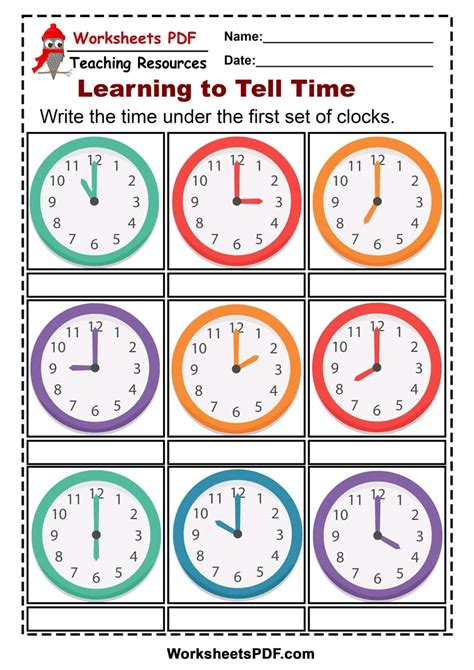 Grade 1 Mathworksheet Telling Time Whole Hours K5 Telling Time Worksheets 1st Grade - Telling Time Worksheets 1st Grade