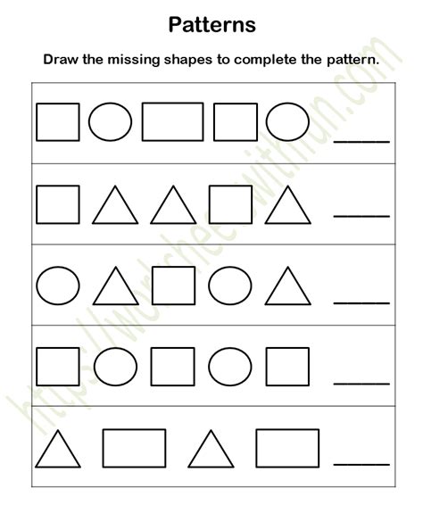 Grade 1 Pattern Worksheets Pattern Worksheets For Grade 1 - Pattern Worksheets For Grade 1