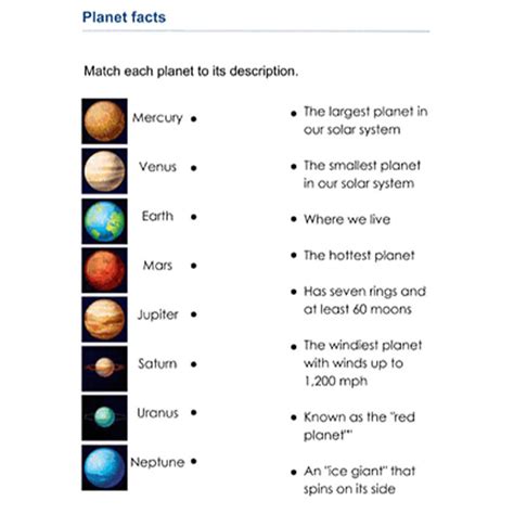 Grade 1 Solar System Worksheets K5 Learning Planet Worksheet For 1st Grade - Planet Worksheet For 1st Grade