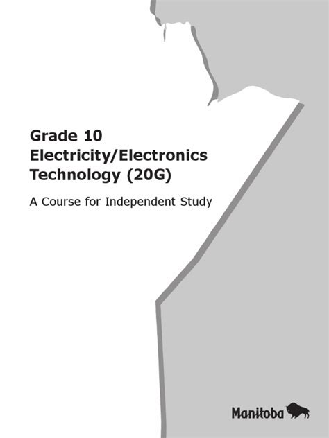 Grade 10 Electricity Electronics Technology 20g Manitoba