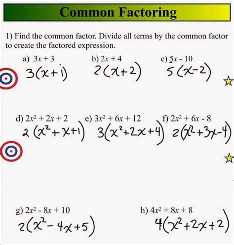 Grade 10 Math How To Factoring Expressions Algebra Factoring Expressions 7th Grade - Factoring Expressions 7th Grade