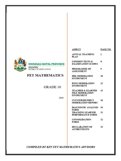 Grade 10 Maths Sba 2012 Memorandum