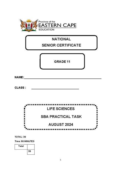 Grade 11 Life Science Question Paper 2013