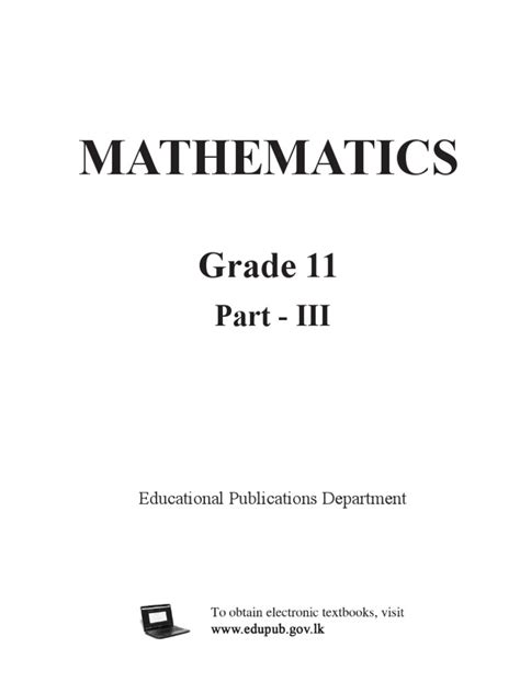 Grade 11 Math Textbook Pdf Mind Action Series