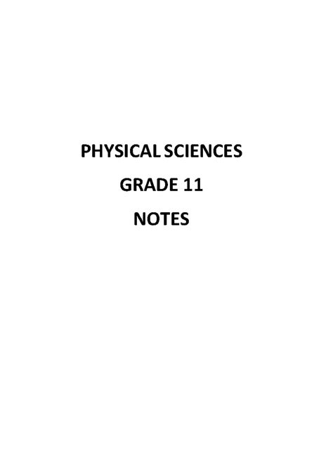 grade 11 physical sciences pacesetter weekly