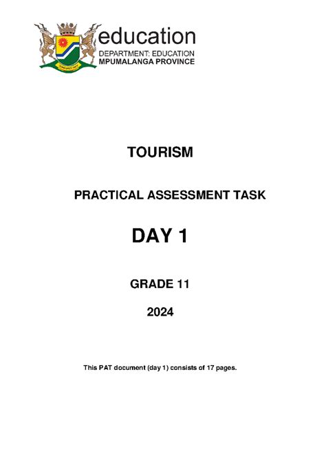 grade 12 2014 tourism pat answers