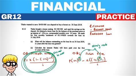 Grade 12 Financial Maths Questions And Answers