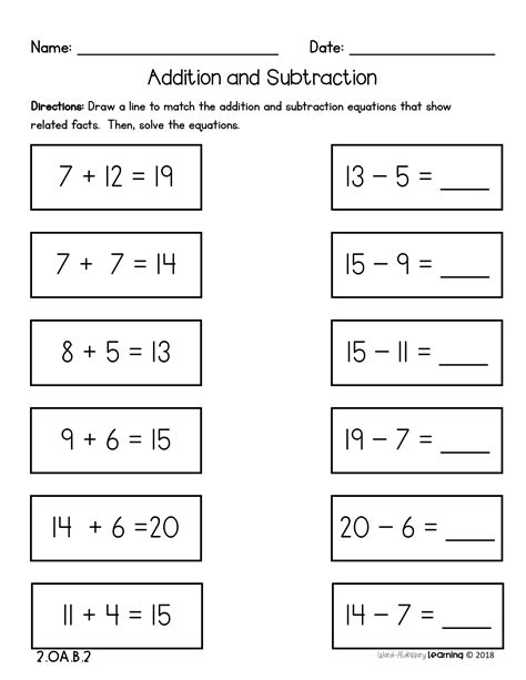 Grade 2 Addition And Subtraction Worksheets Solving Addition And Subtraction Equations Worksheet - Solving Addition And Subtraction Equations Worksheet