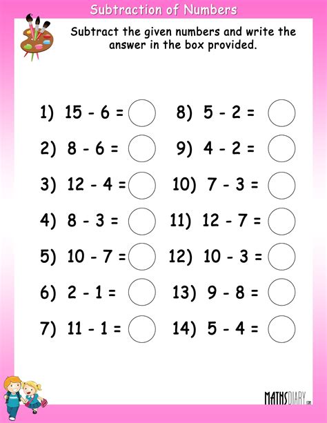 Grade 2 Math Worksheet Subtract Numbers Up To Subtraction Worksheets Second Grade - Subtraction Worksheets Second Grade