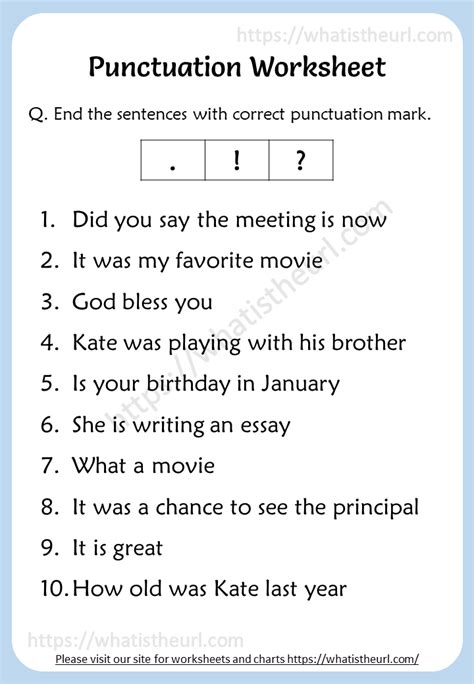 Grade 2 Punctuation Worksheets K5 Learning Punctuation Exercises For Grade 5 - Punctuation Exercises For Grade 5
