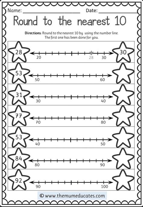 Grade 2 Rounding Worksheet Round Numbers To The 2nd Grade Rounding Picture Worksheet - 2nd Grade Rounding Picture Worksheet