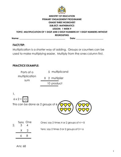 Grade 3 Mathematics Weeks 9 12 Worksheets Term 3rd Grade Math Activities Worksheet - 3rd Grade Math Activities Worksheet