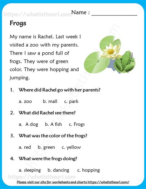 Grade 3 Reading Comprehension Free English Worksheets Picture Comprehension For Grade 3 - Picture Comprehension For Grade 3