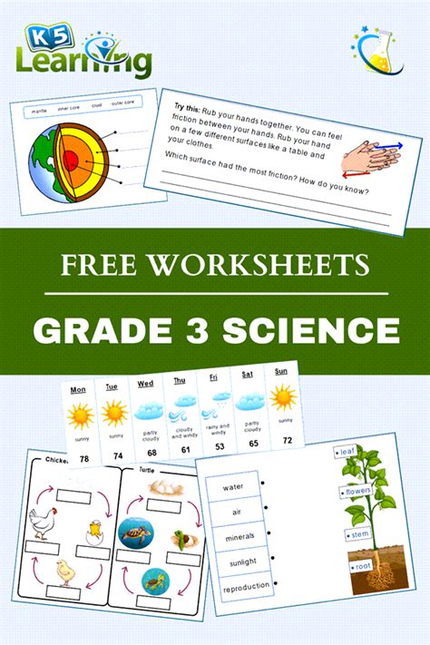 Grade 3 Science Worksheets K5 Learning Third Grade Science Worksheets - Third Grade Science Worksheets