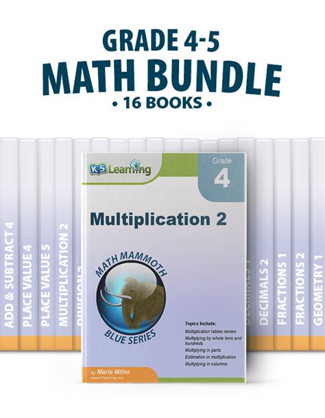 Grade 4 5 Math Workbook Bundle K5 Learning K5 Learning Math Grade 4 - K5 Learning Math Grade 4