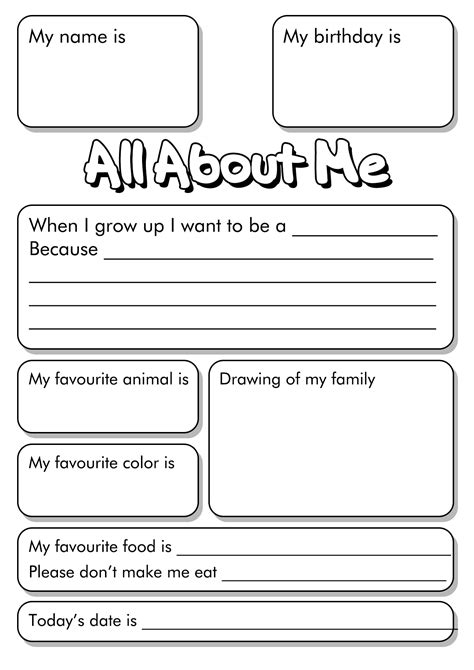 Grade 4 All About Me Worksheet Worksheets 2024 About Me Worksheet Grade 4 - About Me Worksheet Grade 4