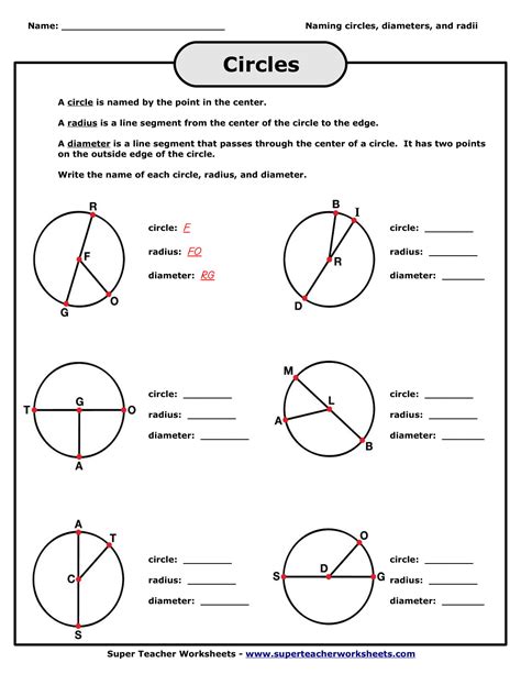Grade 4 Circles Games And Worksheets Circles Worksheet For Grade 4 - Circles Worksheet For Grade 4