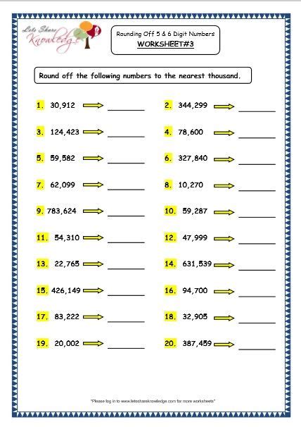 Grade 4 Math Rounding Off Worksheets 8211 Thekidsworksheet Round Numbers Worksheet 4th Grade - Round Numbers Worksheet 4th Grade