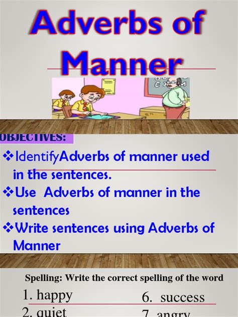 Grade 4 Ppt English Adveb Of Manner Pdf Adverbs Powerpoint 4th Grade - Adverbs Powerpoint 4th Grade