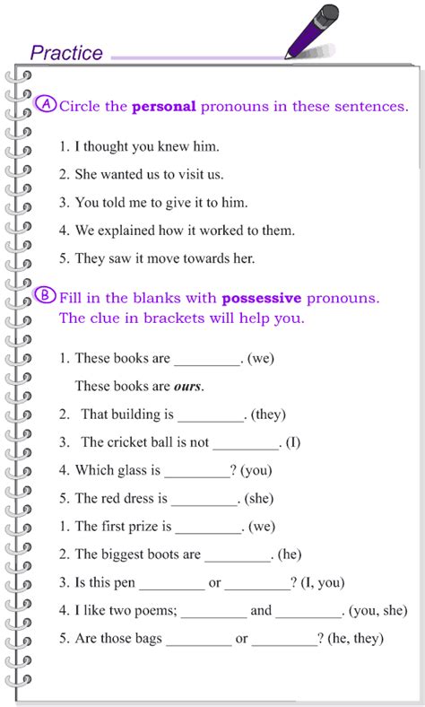 Grade 4 Pronouns Worksheets Ezschool Pronoun Worksheet For 4th Grade - Pronoun Worksheet For 4th Grade