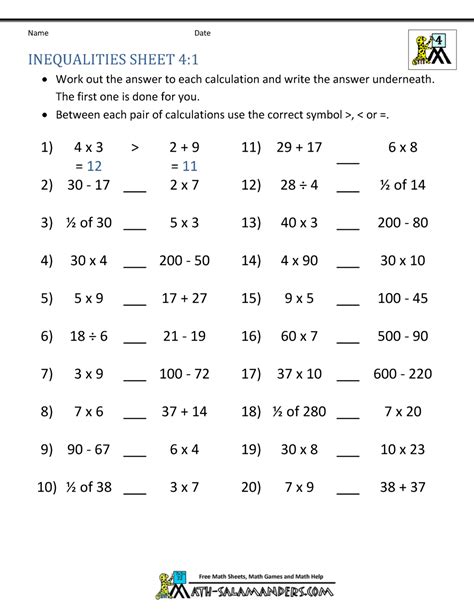 Grade 4 Worksheets Practice With Math Games Grade 4 Math Worksheets - Grade 4 Math Worksheets