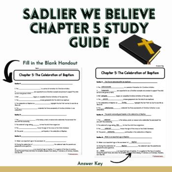 Grade 5 Chapter Test Sadlier We Believe