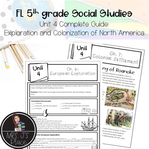 Grade 5 Colonization Unit Plans