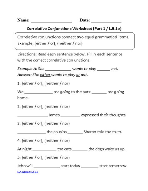 Grade 5 Ela Worksheets   Ela Worksheets Kidskonnect - Grade 5 Ela Worksheets