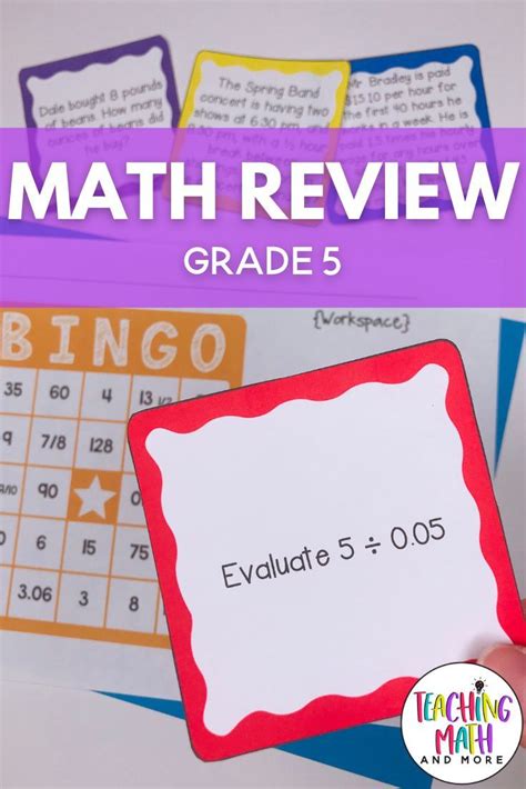 Grade 5 Math Review Games Amp Activities Mega 6th Grade Ccss - 6th Grade Ccss