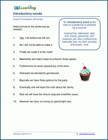 Grade 5 Punctuation Worksheets K5 Learning Worksheet On Punctuation For Grade 5 - Worksheet On Punctuation For Grade 5