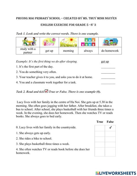 Grade 5 Unit 2 Grammar Answers