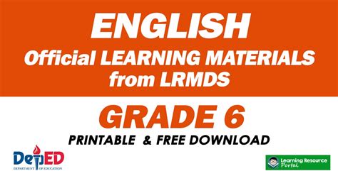Grade 6 Learners Materials Deped Lrmds Lrmds Grade 6 - Lrmds Grade 6