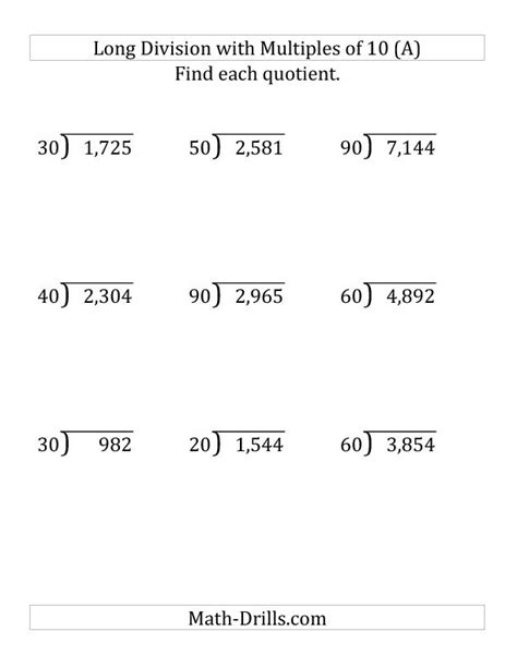 Grade 6 Math Worksheets Long Division Of Decimals Long Division With Decimals Worksheet - Long Division With Decimals Worksheet