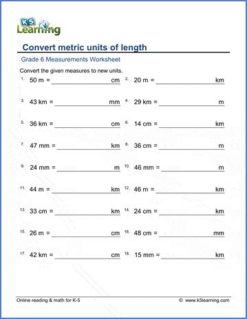 Grade 6 Measurement Worksheets Convert Lengths Inches Feet 6th Grade Measurement Worksheet Packet - 6th Grade Measurement Worksheet Packet