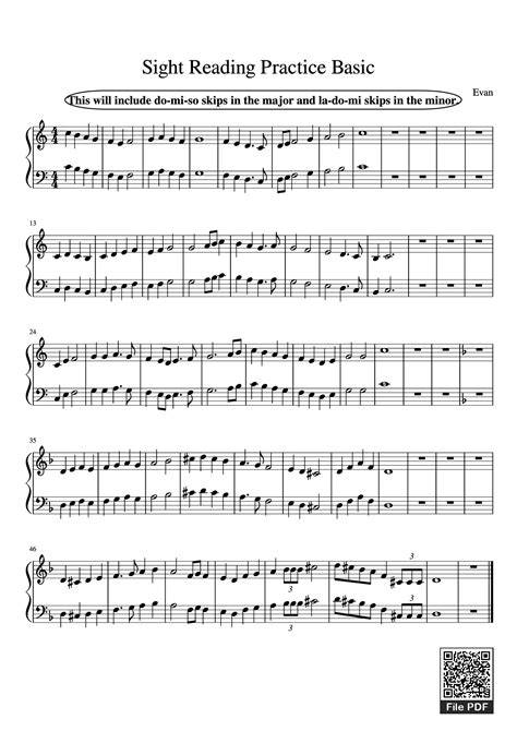 grade 6 piano sight reading intensive exercise