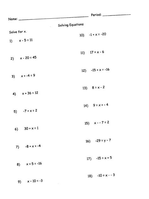 Grade 7 Algebra Worksheets 2024 Grade 7 Math Worksheets Algebra - Grade 7 Math Worksheets Algebra