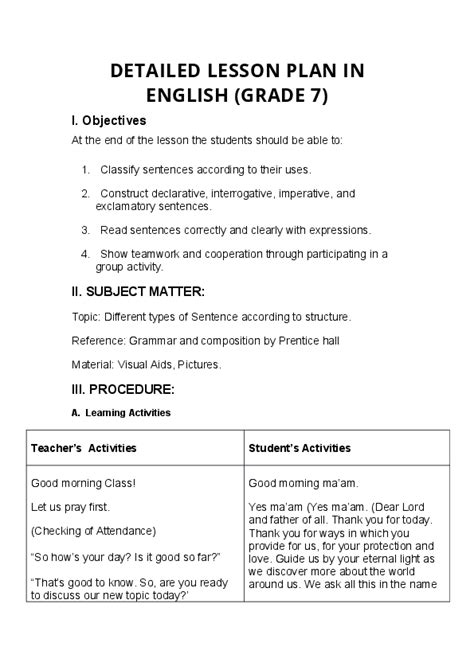 Grade 7 Ela Lessons Lessons And Assessments 7th Grade Ela Lesson Plans - 7th Grade Ela Lesson Plans