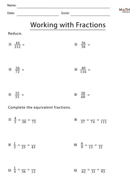Grade 7 Fractions Worksheet   Fractions Worksheet Pdf Grade 9 Fractions Worksheets Grade - Grade 7 Fractions Worksheet