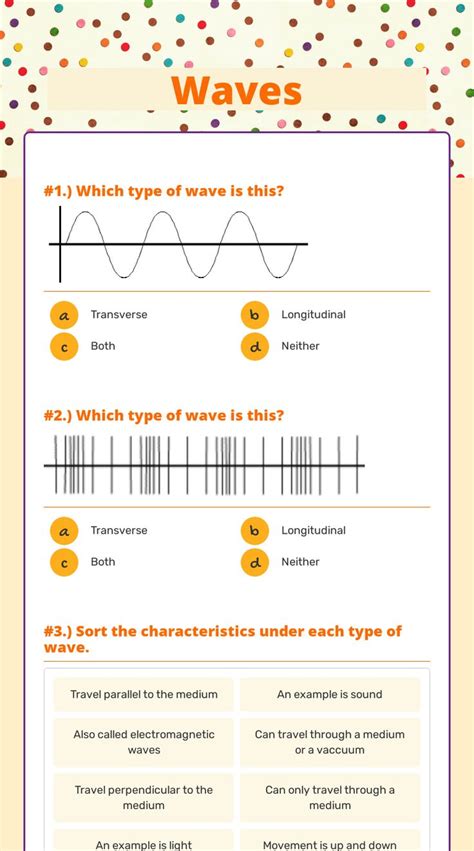 Grade 7 Science Types Of Waves Worksheets Kiddy 7th Grade Science Waves Worksheet - 7th Grade Science Waves Worksheet