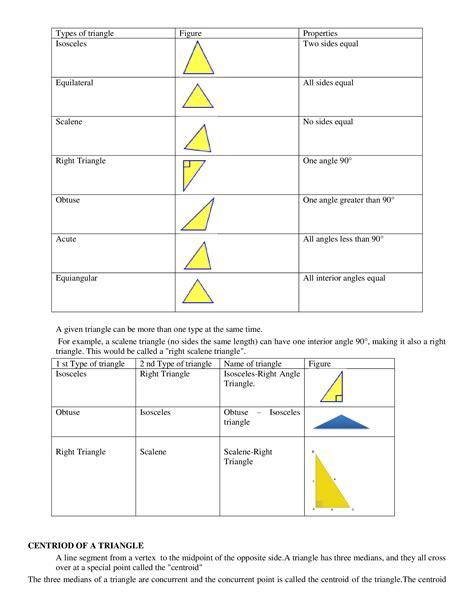 Grade 7 Triangle And Its Properties Math Practice Triangles Worksheet Grade 6 - Triangles Worksheet Grade 6