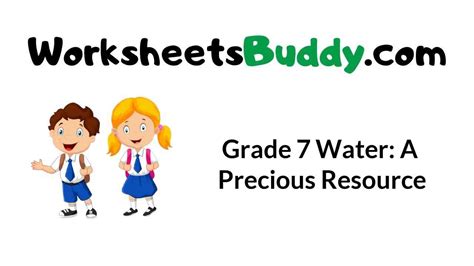 Grade 7 Water A Precious Resource Worksheets Worksheets Water Resources Worksheet - Water Resources Worksheet
