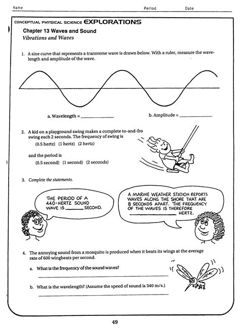 Grade 7 Waves Worksheets Learny Kids 7th Grade Science Waves Worksheet - 7th Grade Science Waves Worksheet