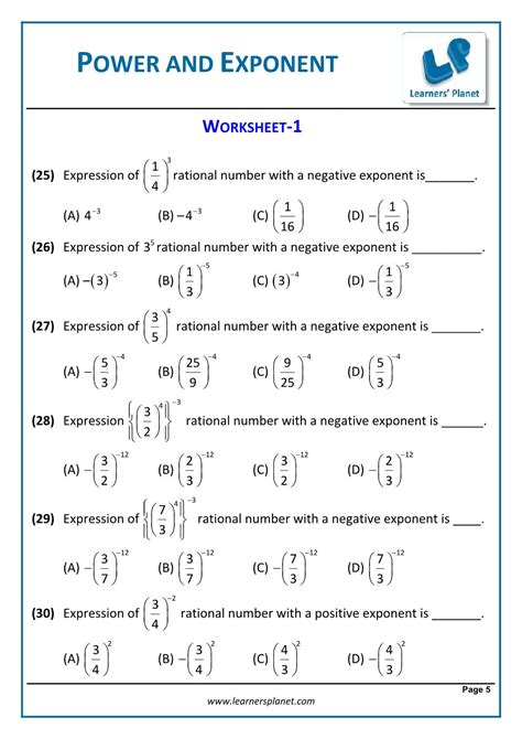 Grade 8 Exponents Worksheet Pdf With Answers Pdf 8th Grade Exponents Rules Worksheet - 8th Grade Exponents Rules Worksheet