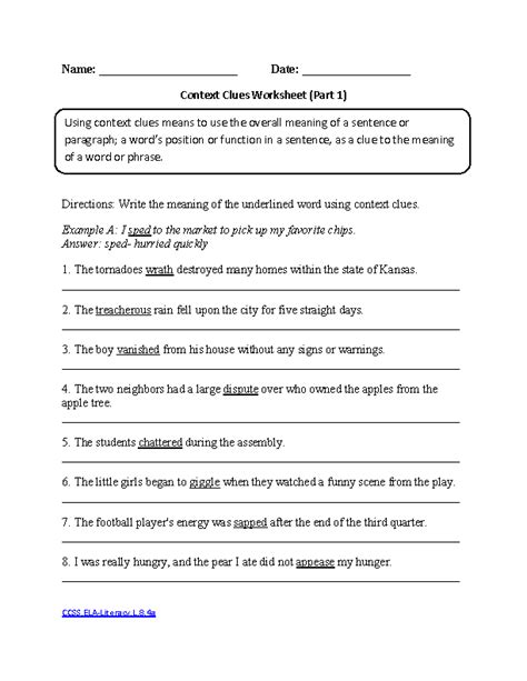 Grade 8 Language Arts Worksheets 8th Grade Literary Devices Worksheet - 8th Grade Literary Devices Worksheet