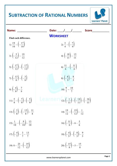 Grade 8 Rational Numbers Math Practice Questions Tests Rational Number Worksheets Grade 6 - Rational Number Worksheets Grade 6