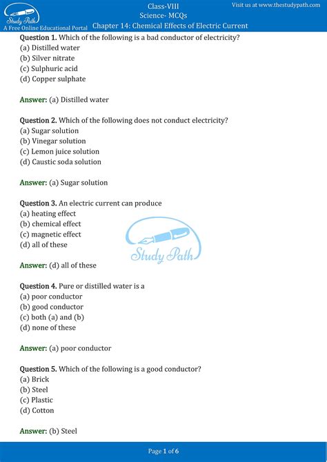 Grade 8 Science Mcq Pdf Quiz Answers Download 8th Grade Science Textbook Answers - 8th Grade Science Textbook Answers
