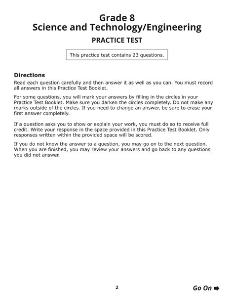 Grade 8 Science Practice Test Nebraska