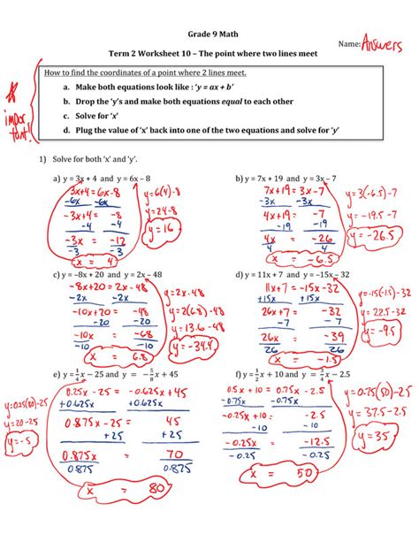 Grade 9 Math Worksheets With Answers Pdf Askworksheet Grade 9 Math Worksheets Algebra - Grade 9 Math Worksheets Algebra
