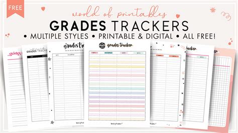 Grade Trackers World Of Printables Grade Tracker Worksheet For Students - Grade Tracker Worksheet For Students