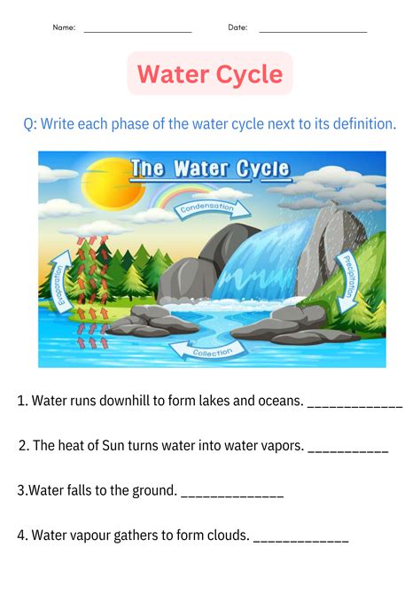 Grade Two Science Water Cycle Writing Prompt
